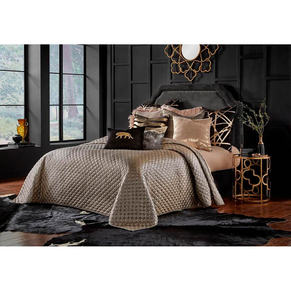 Cloud 9 Aura Quilt Set, Metallic Gold - Accessories - High Fashion Home