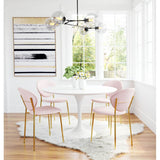 Clyde Dining Chair, Pink-Furniture - Dining-High Fashion Home