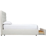 Coda Storage King Bed, Dalton Cream