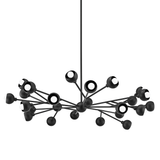 Colt 24 Light Chandelier, Soft Black-Lighting-High Fashion Home