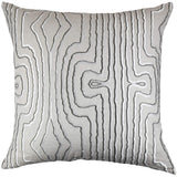 Contour Pillow, Natural Charcoal-Accessories-High Fashion Home