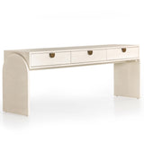 Cressida Console Table, Ivory-Furniture - Accent Tables-High Fashion Home