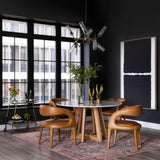 Creston Dining Table, Honey Oak-Furniture - Dining-High Fashion Home