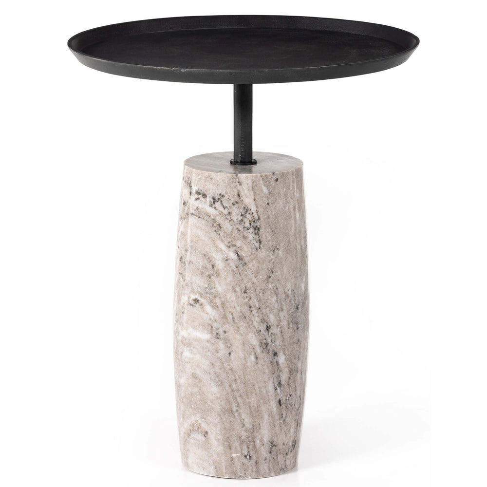 Cronos End Table, Grey-Furniture - Accent Tables-High Fashion Home