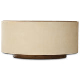 Crosby Round Coffee Table, Light Cream-Furniture - Accent Tables-High Fashion Home