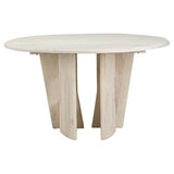 Talitha Round Dining Table, Whitewash-Furniture - Dining-High Fashion Home