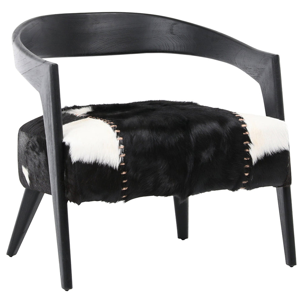 Liana Occasional Chair, Black and White-Furniture - Chairs-High Fashion Home