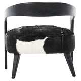 Liana Occasional Chair, Black and White-Furniture - Chairs-High Fashion Home