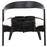 Liana Occasional Chair, Black and White-Furniture - Chairs-High Fashion Home