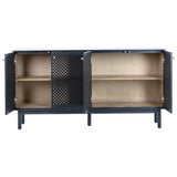 Marquez Sideboard, Antique Black-Furniture - Storage-High Fashion Home