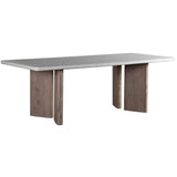 Harrell Dining Table, White Terazzo-Furniture - Dining-High Fashion Home