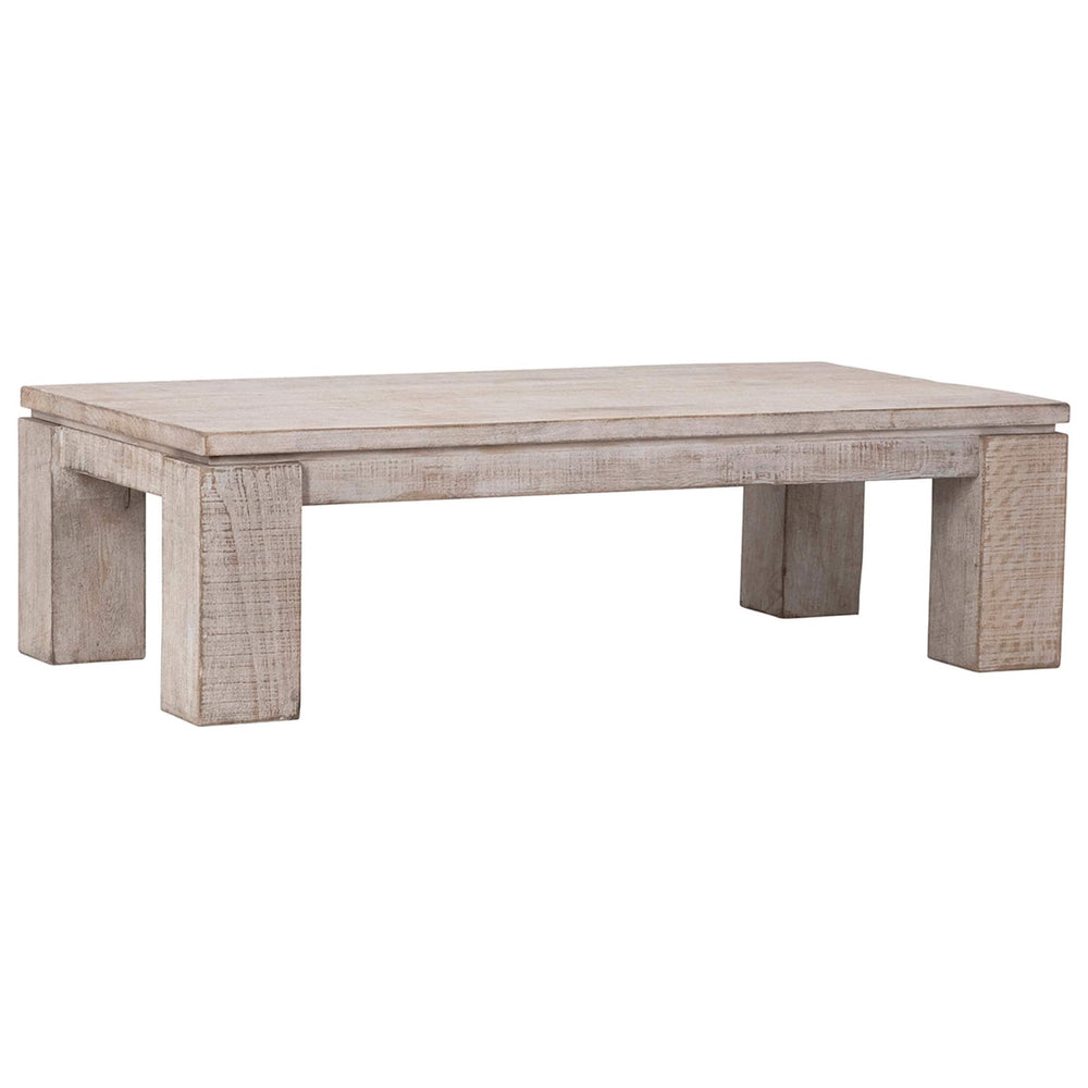 Amaya Coffee Table, White Wash-Furniture - Accent Tables-High Fashion Home