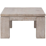 Amaya Coffee Table, White Wash-Furniture - Accent Tables-High Fashion Home