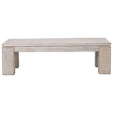 Amaya Coffee Table, White Wash-Furniture - Accent Tables-High Fashion Home