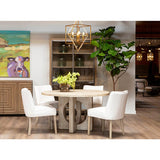 Elaine Round Dining, White Wash-Furniture - Dining-High Fashion Home