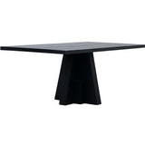 Lacson Dining Table, Matte Brushed Black-High Fashion Home