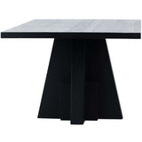 Lacson Dining Table, Matte Brushed Black-High Fashion Home