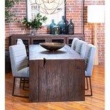 Merwin Dining Table, Dark Brown-Furniture - Dining-High Fashion Home