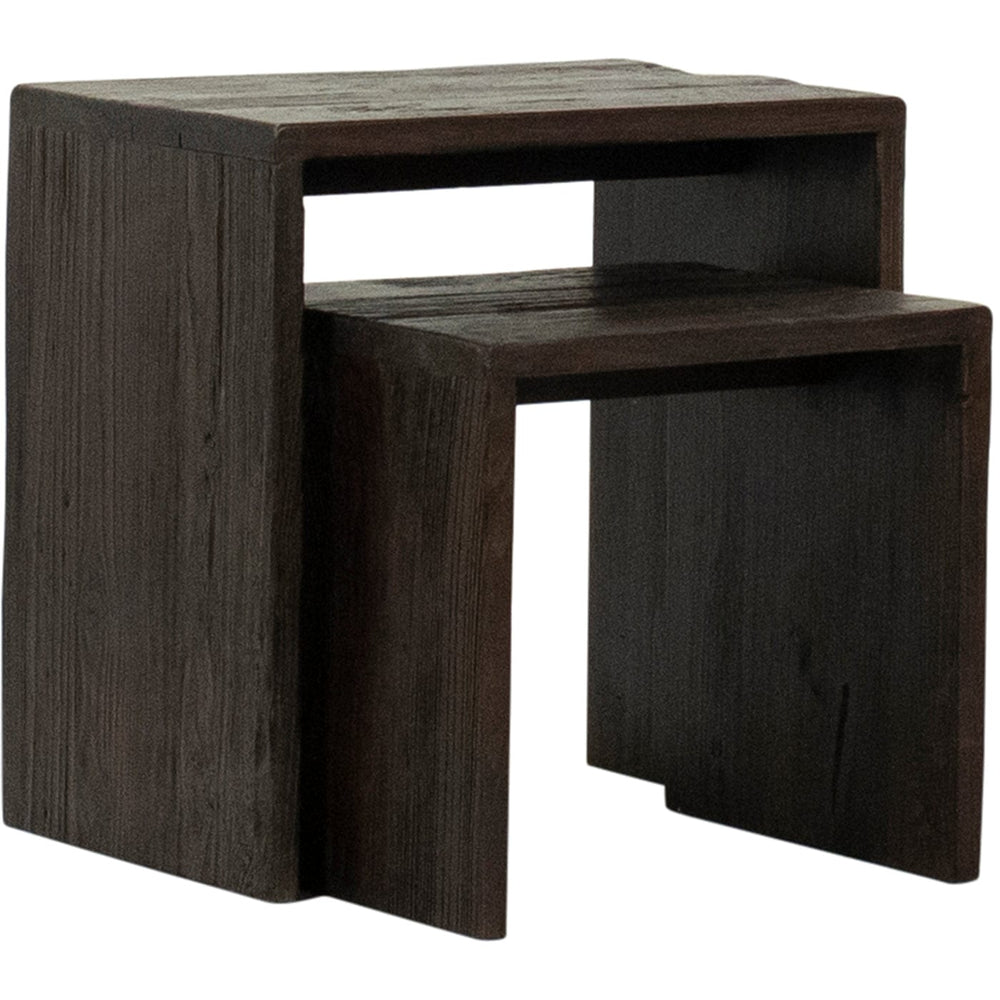 Merwin End Tables, Dark Brown, Set of 2-Furniture - Accent Tables-High Fashion Home