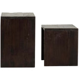 Merwin End Tables, Dark Brown, Set of 2-Furniture - Accent Tables-High Fashion Home