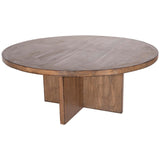 Harley Round Dining Table, Medium Brown-Furniture - Dining-High Fashion Home