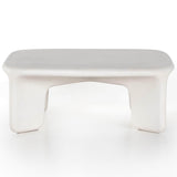 Dante Coffee Table, White-Furniture - Accent Tables-High Fashion Home