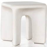 Dante End Table, White-Furniture - Accent Tables-High Fashion Home