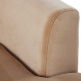 Deandra Tete a Tete Chaise, Surrey Camel-Furniture - Chairs-High Fashion Home