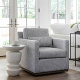 Denton Swivel Chair, Peppered Slate