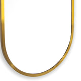 Doris Large Mirror, Natural Brass-Accessories-High Fashion Home