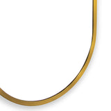 Doris Small Mirror, Natural Brass-Accessories-High Fashion Home