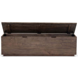 Duncan Trunk, Aged Brown - Furniture - Storage - High Fashion Home