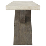 Durant Console Table, Distressed Gray