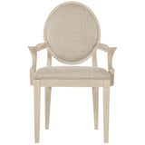 East Hampton Arm Chair, Cerused Linen, Set of 2-Furniture - Dining-High Fashion Home