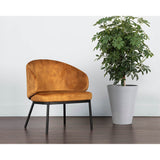 Echo Chair, Nono Tapenade Gold-Furniture - Chairs-High Fashion Home