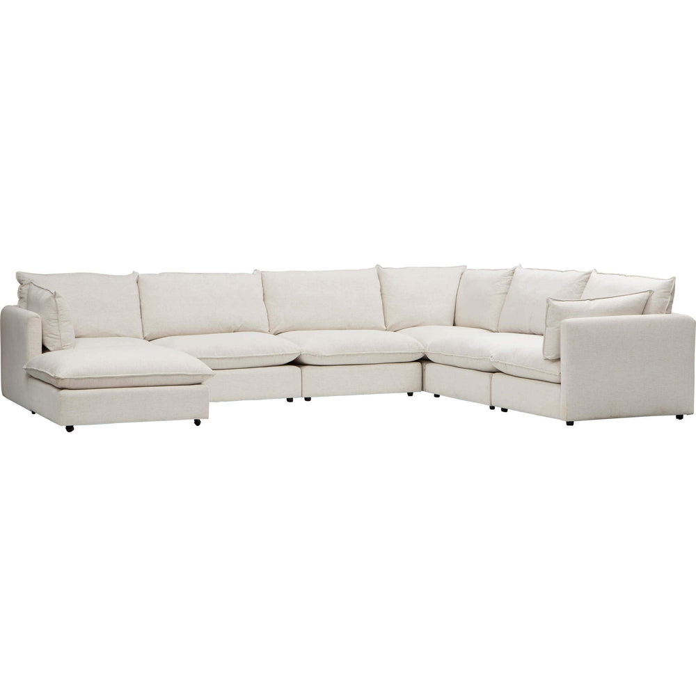 Edison Sectional, Nomad Snow-Furniture - Sofas-High Fashion Home