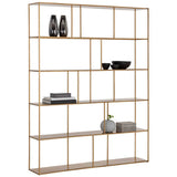 Eiffel Extra Large Bookcase, Antique Brass-Furniture - Storage-High Fashion Home