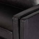 Emery Leather Sofa, Sonoma Black