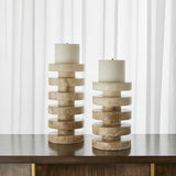 Disc Candleholders, Set of 2