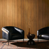 Etta Leather Chair, Heirloom Black-Furniture - Chairs-High Fashion Home