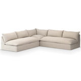 Grant Outdoor 3 Piece Sectional, Faye Sand-Furniture - Sofas-High Fashion Home