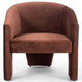 Fae Chair, Auburn Velvet-Furniture - Chairs-High Fashion Home