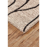 Feizy Rug Enzo 8734F, Black/Taupe-Accessories-High Fashion Home