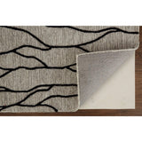 Feizy Rug Enzo 8734F, Black/Taupe-Accessories-High Fashion Home