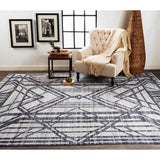 Feizy Rug Vivien 6554F, Gray/Blue-Rugs1-High Fashion Home