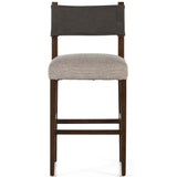 Ferris Bar & Counter Stool, Nubuck Charcoal