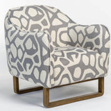 Fitz Chair, Greige Graphic-Furniture - Chairs-High Fashion Home