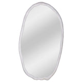 Foundry Oval Mirror, White