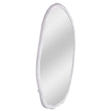 Foundry Oval Mirror, White