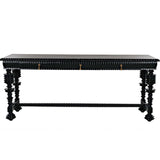 Portuguese Console, Hand Rubbed Black-High Fashion Home